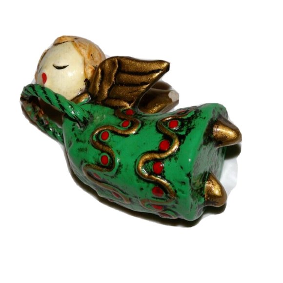 Fitz and Floyd Other - Green Fitz & Floyd FF Japan candle climber green angel figure